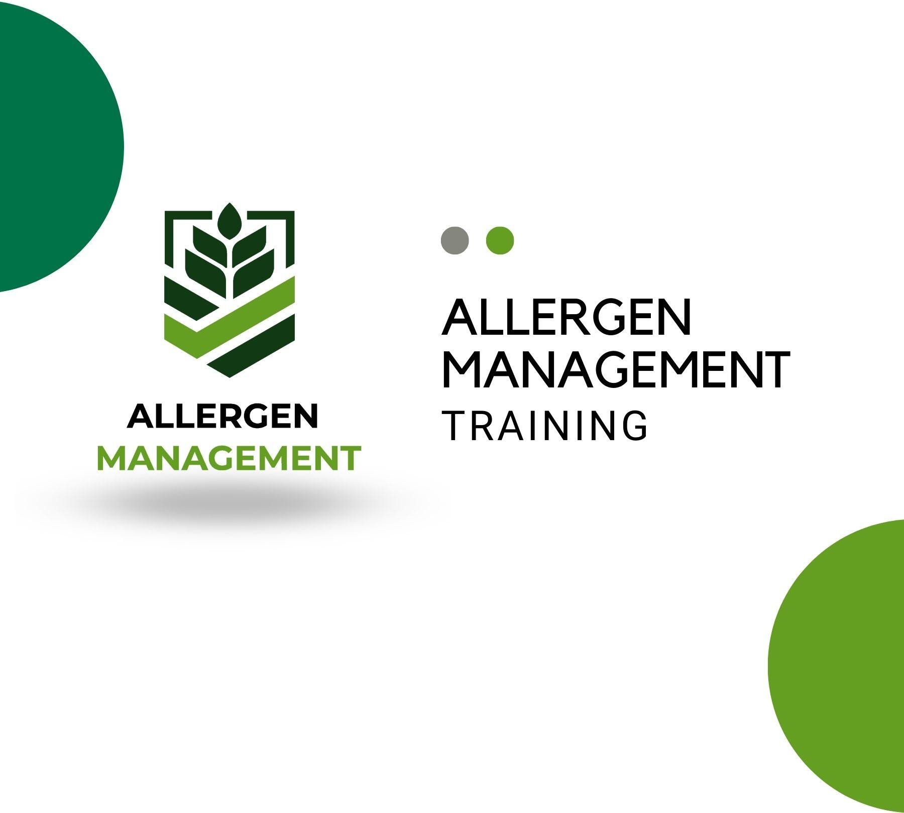 ALLERGEN MANAGEMENT TRAINING